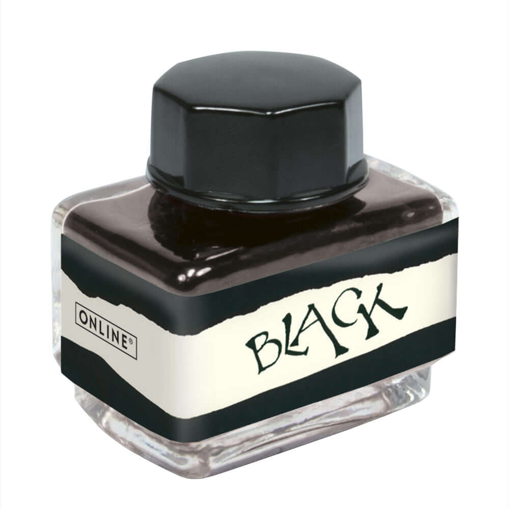 Calimara cerneala Online Inspiration Line, 15 ml, negru Calimara cerneala Online Inspiration Line, 15 ml, negru
